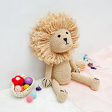 KawaiOnO 100% Cotton Crochet Lion Doll