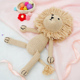 KawaiOnO 100% Cotton Crochet Lion Doll