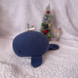 Hand Knit Crochet Whale Doll