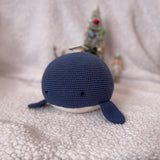 Hand Knit Crochet Whale Doll