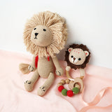 KawaiOnO 100% Cotton Crochet Lion Doll